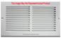 8 X 6 Stamped Steel Return Air Grille - White